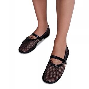 Faby Mesh Embellished Ballet Flats
